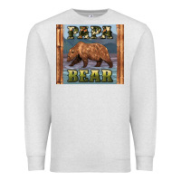 Oatmeal Heather papar bear Premium Sweatshirt - Artiststas