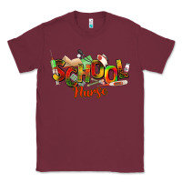 Burgundy school nurse juneteenth Classic Tee - NancyCooperArtShop