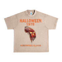 French Oak Halloween 1978 Holiday Spooky Myers Pumpkin Haddonfield Urban Heavy Tee - minhPixels