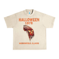Sandshell Halloween 1978 Holiday Spooky Myers Pumpkin Haddonfield Urban Heavy Tee - minhPixels