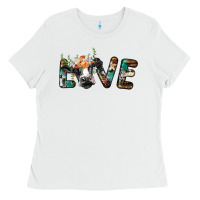White love with holstein cow Ladies Tee - BarkalooDesign