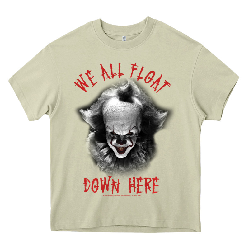 It Movie Pennywise We All Float Down Here Heavy Core Tee by minhPixels | Teevron