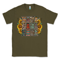 Army Green mama sunflower western Classic Tee - RacoonDesign