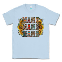 Dusty Blue mama sunflower western Classic Tee - RacoonDesign