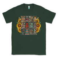 Sports Green mama sunflower western Classic Tee - RacoonDesign