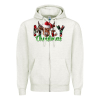 Oatmeal Heather moey Christmas Zipper Hoodie - CowhideDigitalArt