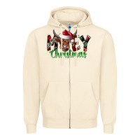 Sandshell moey Christmas Zipper Hoodie - CowhideDigitalArt