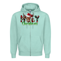 Seafoam moey Christmas Zipper Hoodie - CowhideDigitalArt