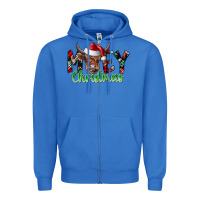 True Royal moey Christmas Zipper Hoodie - CowhideDigitalArt