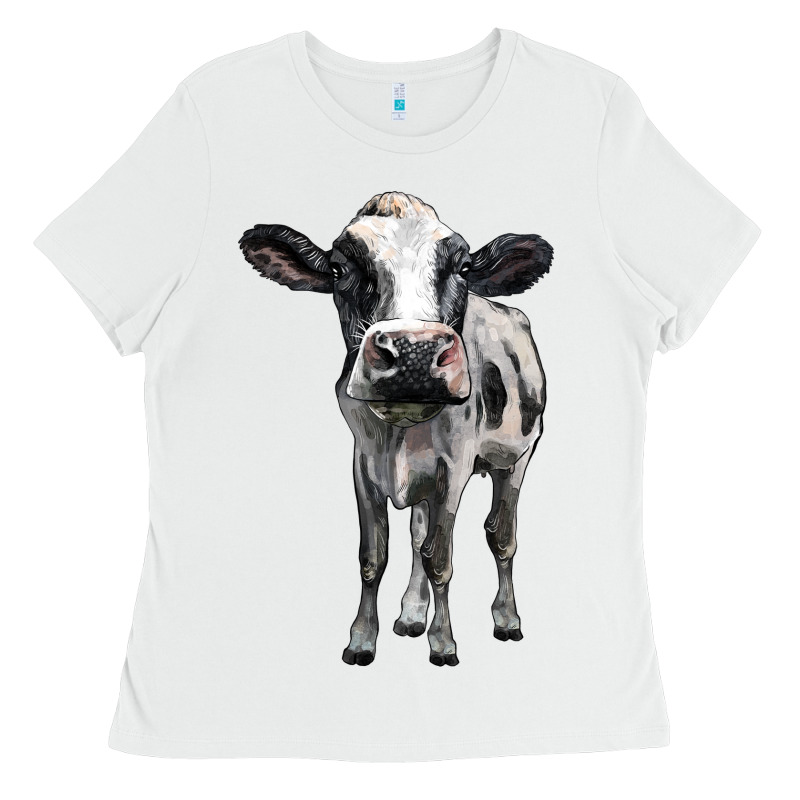 Holstein Cow Ladies Tee by BarkalooDesign | Teevron