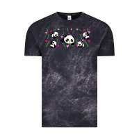 Cloud Black cute panda Vintage Tee - TumblerDesignByShophia