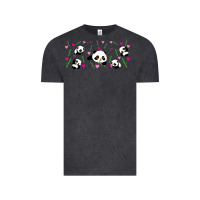 Vintage Black cute panda Vintage Tee - TumblerDesignByShophia