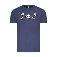 Vintage Denim cute panda Vintage Tee - TumblerDesignByShophia