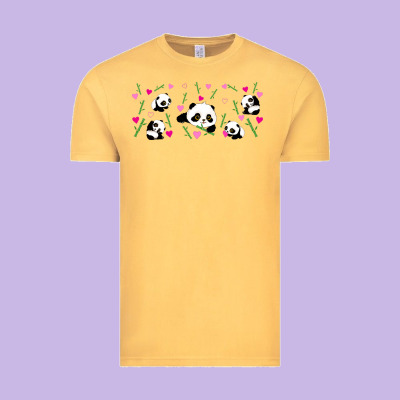 Cute Panda Vintage Tee Designed By Tumblerdesignbyshophia