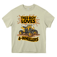 Kids Atv Outfit 4 Wheeler Mudding Gift- Boys Four Wheeler Heavy Core Tee | Teevron