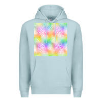 Blue Mist neon safari seamless pattern Premium Hoodie - BundleAndBundleShop