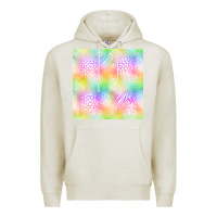 Oatmeal Heather neon safari seamless pattern Premium Hoodie - BundleAndBundleShop