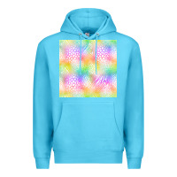 Ocean Blue neon safari seamless pattern Premium Hoodie - BundleAndBundleShop