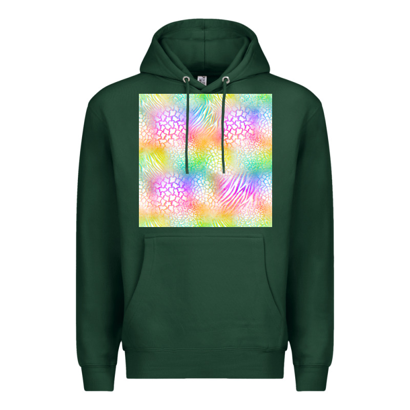 Neon Safari Seamless Pattern Premium Hoodie by BundleAndBundleShop | Teevron