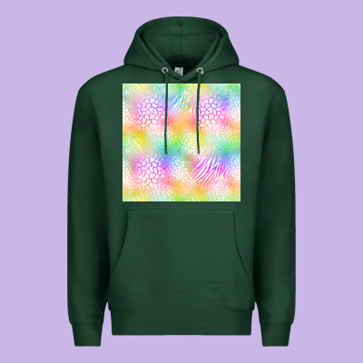 Neon Safari Seamless Pattern Premium Hoodie Designed By Bundleandbundleshop