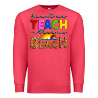 Cardinal first we teach then we beach Premium Sweatshirt - Artiststas