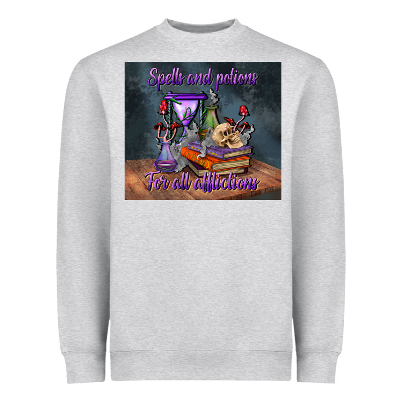 Spells And Potions For All Afflictions Tumbler Heavyweight Sweatshirt by BundleAndBundleShop | Teevron