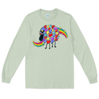 Matcha Rainbow sheep Long Sleeve Tee - CowGirlArtShop