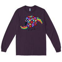 Plum Rainbow sheep Long Sleeve Tee - CowGirlArtShop