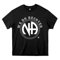 Black We Do Recover Narcotics Anonymous Men Women Gift Heavy Core Tee - minhPixels