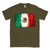 Army Green Mexican Flag Classic Tee - texasbilliewilder