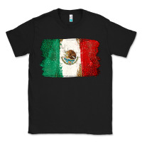 Black Mexican Flag Classic Tee - texasbilliewilder