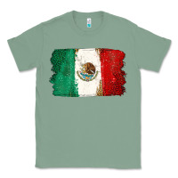 Sage Mexican Flag Classic Tee - texasbilliewilder
