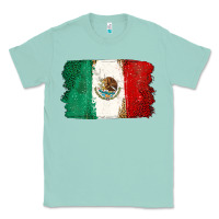 Seafoam Mexican Flag Classic Tee - texasbilliewilder