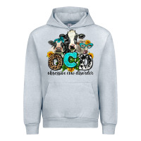 Heather Grey ocd obsessive cow disorder Urban Hoodie - AdoDesignShop