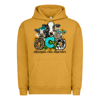 Pigment Peanut Butter ocd obsessive cow disorder Urban Hoodie - AdoDesignShop