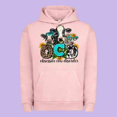 Ocd Obsessive Cow Disorder Urban Hoodie Designed By Adodesignshop
