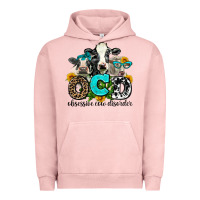 Pigment Salmon ocd obsessive cow disorder Urban Hoodie - AdoDesignShop