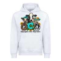 White ocd obsessive cow disorder Urban Hoodie - AdoDesignShop