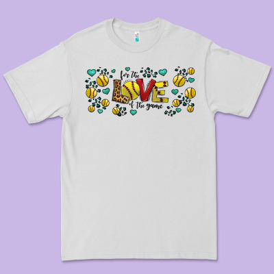 For The Love Of The Game Softball Premium Tee Designed By Jasminsmagicworld