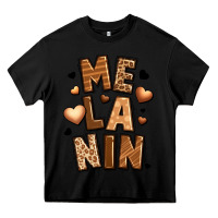 Black melanin Heavy Core Tee - LillyAllenDesigns
