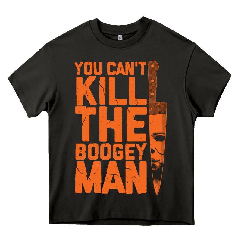 Oogeyman Halloween Horror Distressed Quote Orange Heavy Core Tee by minhPixels | Teevron