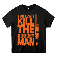 Black oogeyman halloween horror distressed quote orange Heavy Core Tee - minhPixels