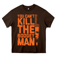 Chocolate Brown oogeyman halloween horror distressed quote orange Heavy Core Tee - minhPixels