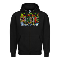 Black Santa's Favorite Rad Tech Zipper Hoodie - CowhideDigitalArt