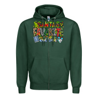 Sports Green Santa's Favorite Rad Tech Zipper Hoodie - CowhideDigitalArt