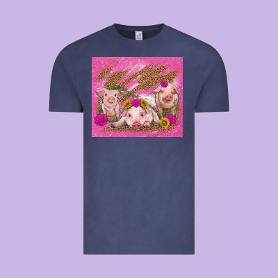 Pigs Vintage Tee Designed By Tumblerdesignbyshophia