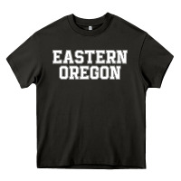 Asphalt Eastern Oregon Athletic University College Alumni Heavy Core Tee - minhPixels