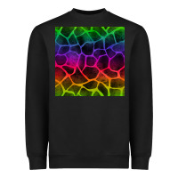 Black colorful giraffe seamless pattern Heavyweight Sweatshirt - BundleAndBundleShop