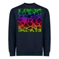 Navy colorful giraffe seamless pattern Heavyweight Sweatshirt - BundleAndBundleShop