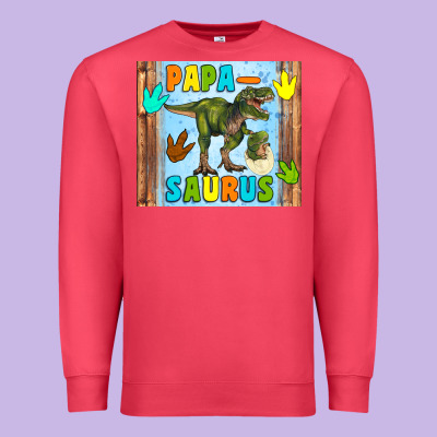 Papa Saurus Premium Sweatshirt Designed By Artiststas